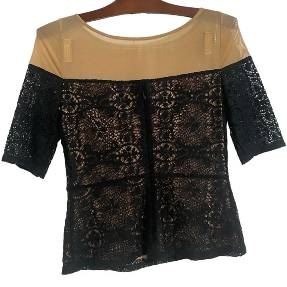 Bailey 44 Mesh Lace Blouse I Size: S - Picture 3 of 11